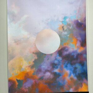 Large fabric/cloth poster with magnetic hanger - Moon